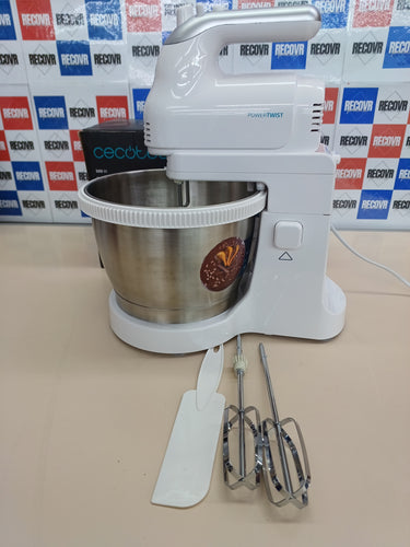 Batidora 3.5L,500 W, Varillas PowerTwist 500 Steel. Bol Autogiratorio de Acero Inoxidable de 5 Niveles de Velocidad, Función Turbo, Diseño Ergonómico, 3 Accesorios